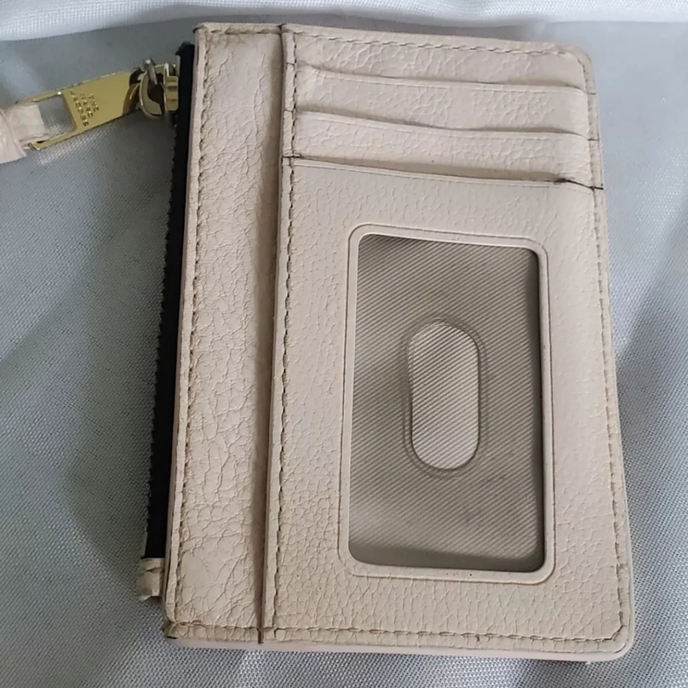 Marc Jacobs Wristlet Softshot Multi Wallet Pink Pebble Leather Top Zip Clutch